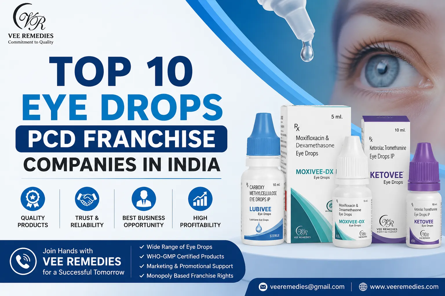 Top 10 Eye Drops PCD Franchise Companies in India